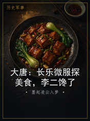 大唐：长乐微服探美食，李二馋了